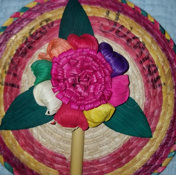 Yucatan Floral Fan Wall Decor - Picture 6 of 9